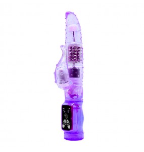 BAILE - QUEEN LOVE Swing Rotating Beads Vibrator (Battery - Purple)